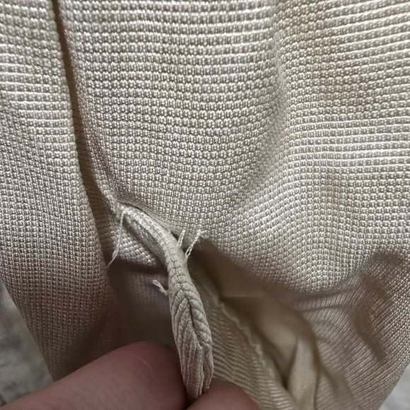 Picky Girl Corset Shirt Dress Belted Collared Short Sleeve Beige Women's Large - Picture 3 of 13